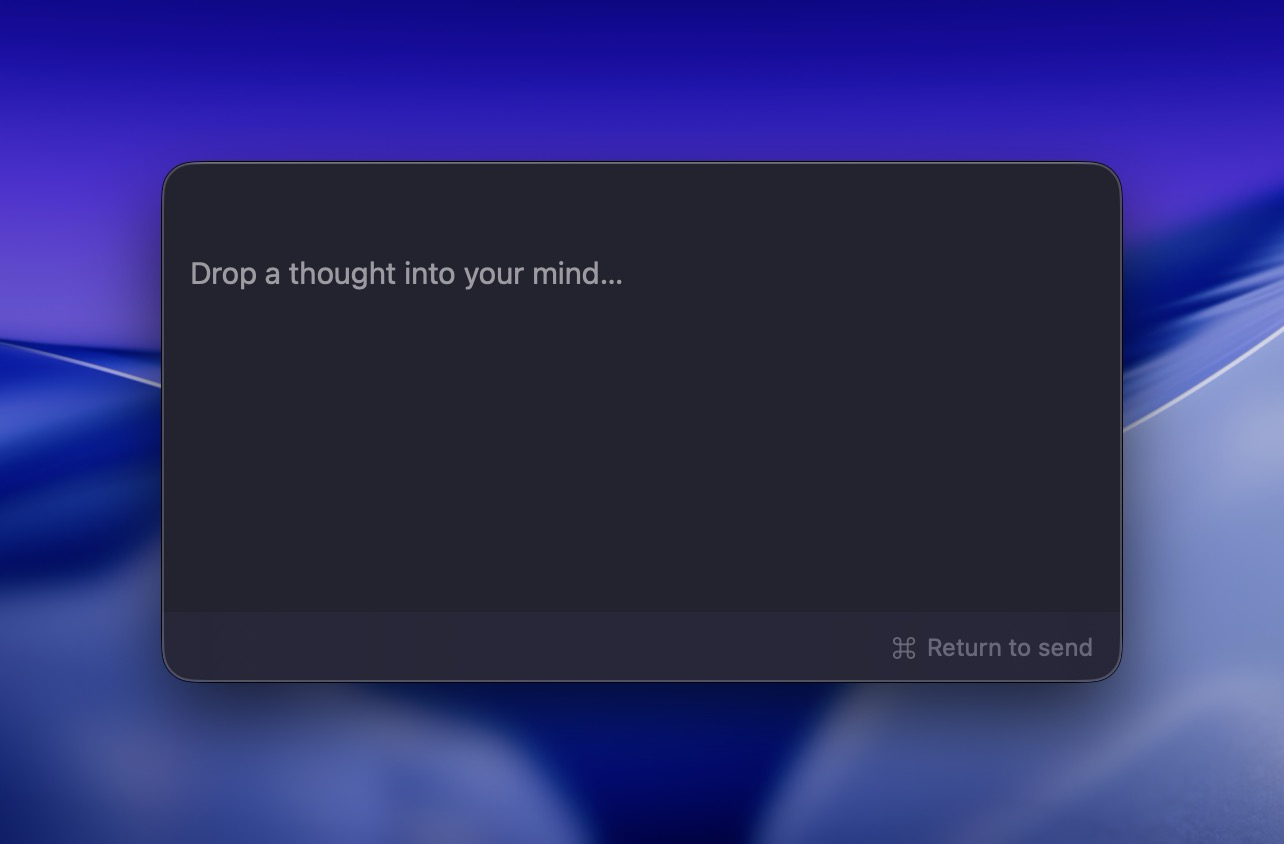 The CapMind note editor